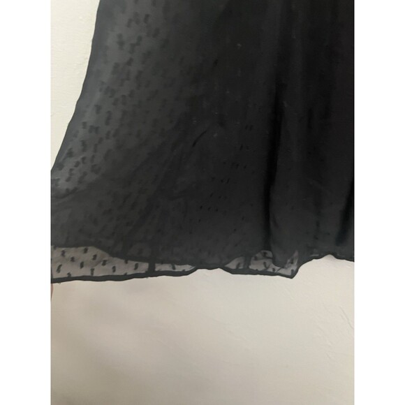 Soft Surroundings Black Tunic Top Floral Embroidered Beaded 2X Balloon Sleeve - Picture 6 of 9